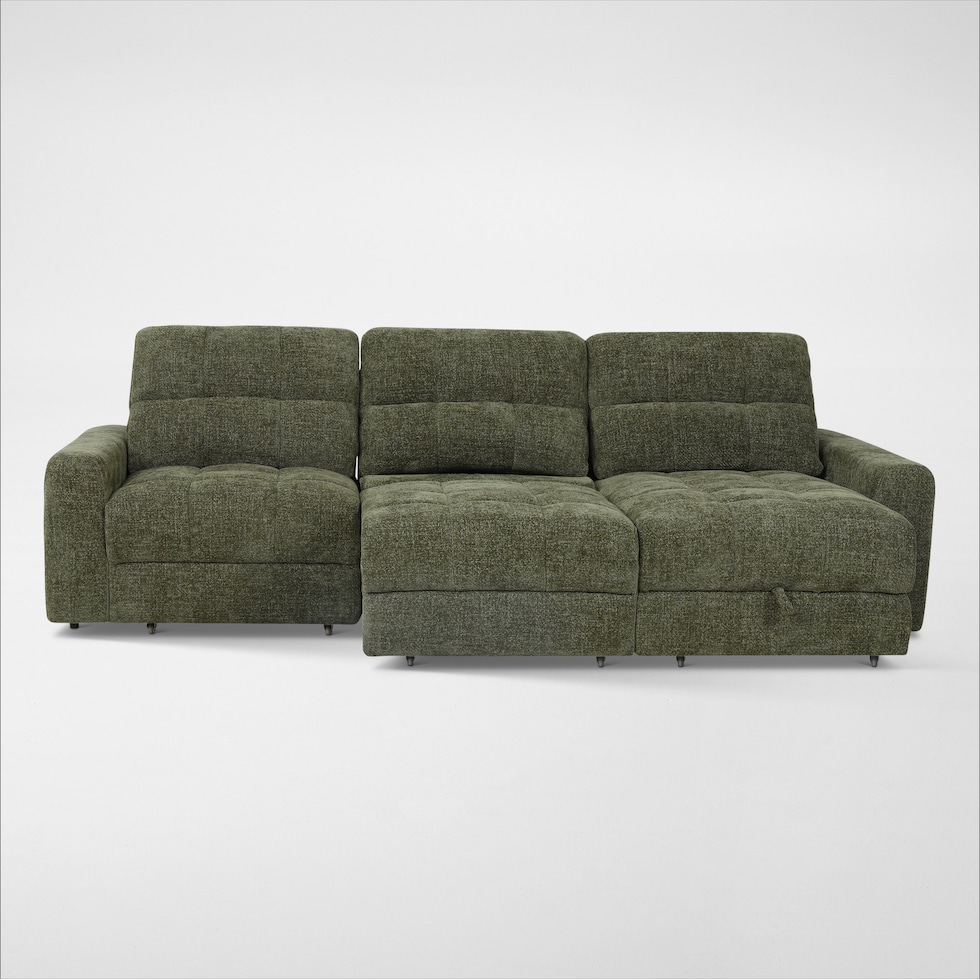 grayson green sectional   