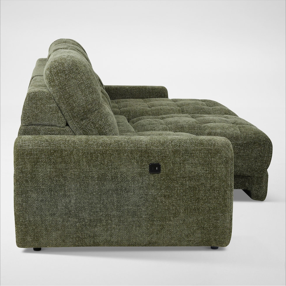 grayson green sectional   