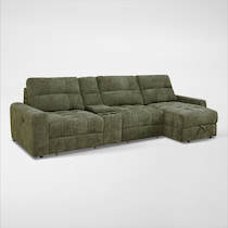 grayson green sectional   