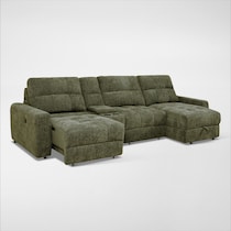 grayson green sectional   
