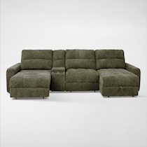 grayson green sectional   