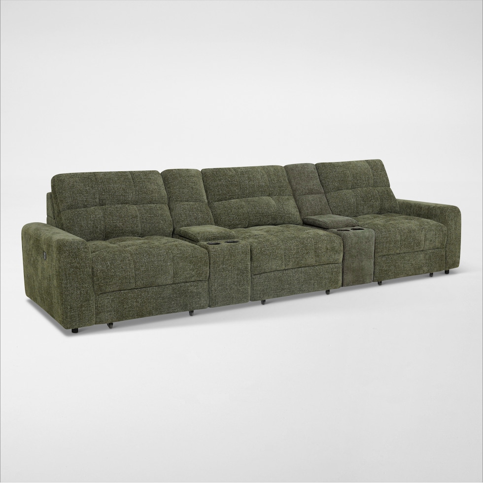 grayson green sectional   