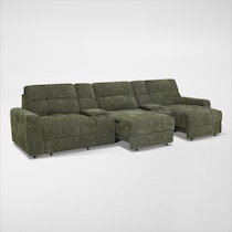 grayson green sectional   
