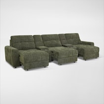 grayson green sectional   