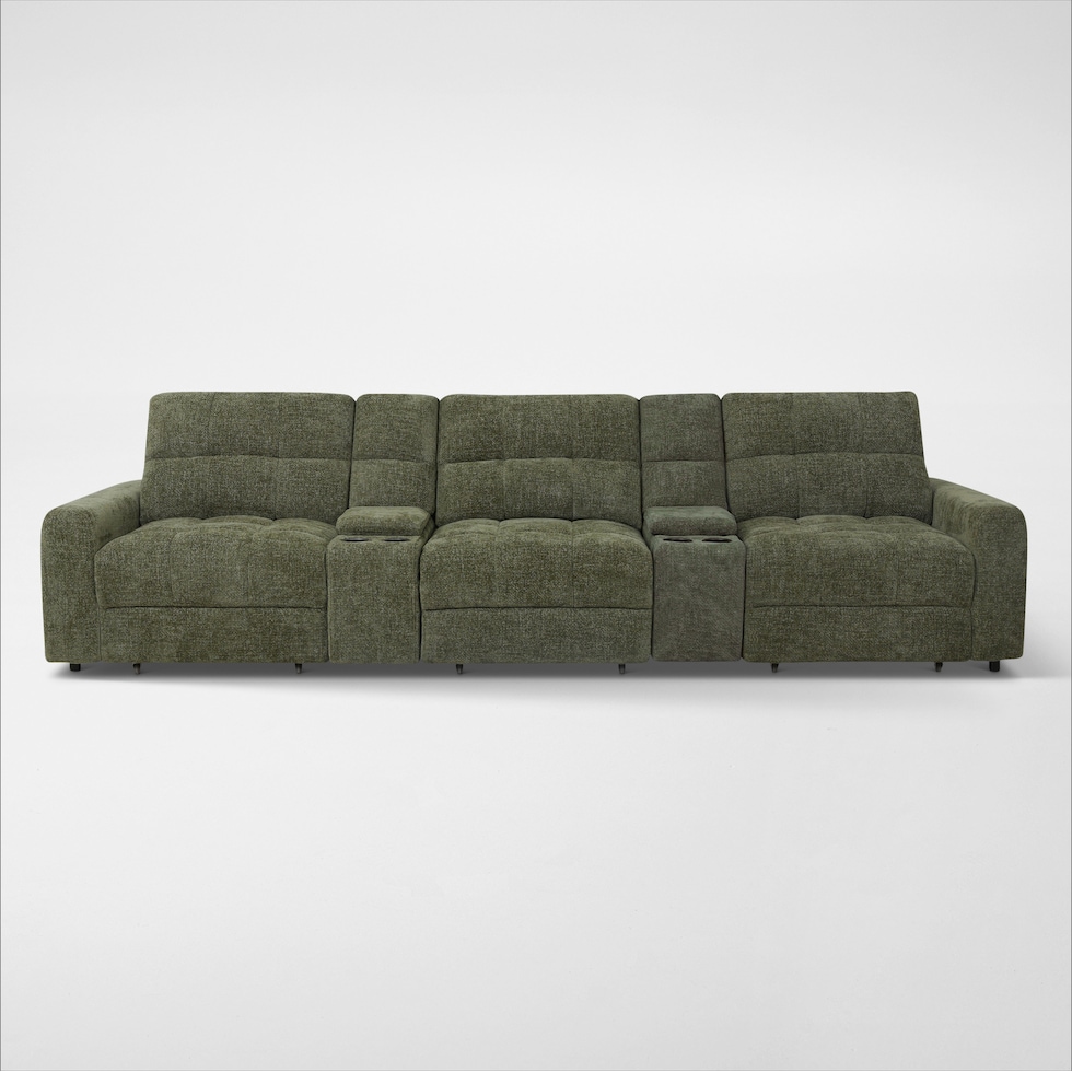 grayson green sectional   