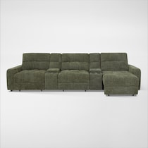 grayson green sectional   
