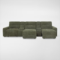 grayson green sectional   