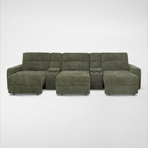 grayson green sectional   