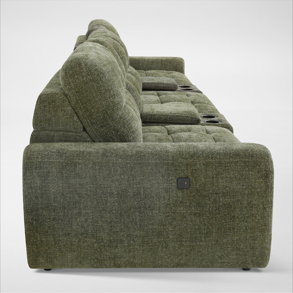 grayson green sectional   