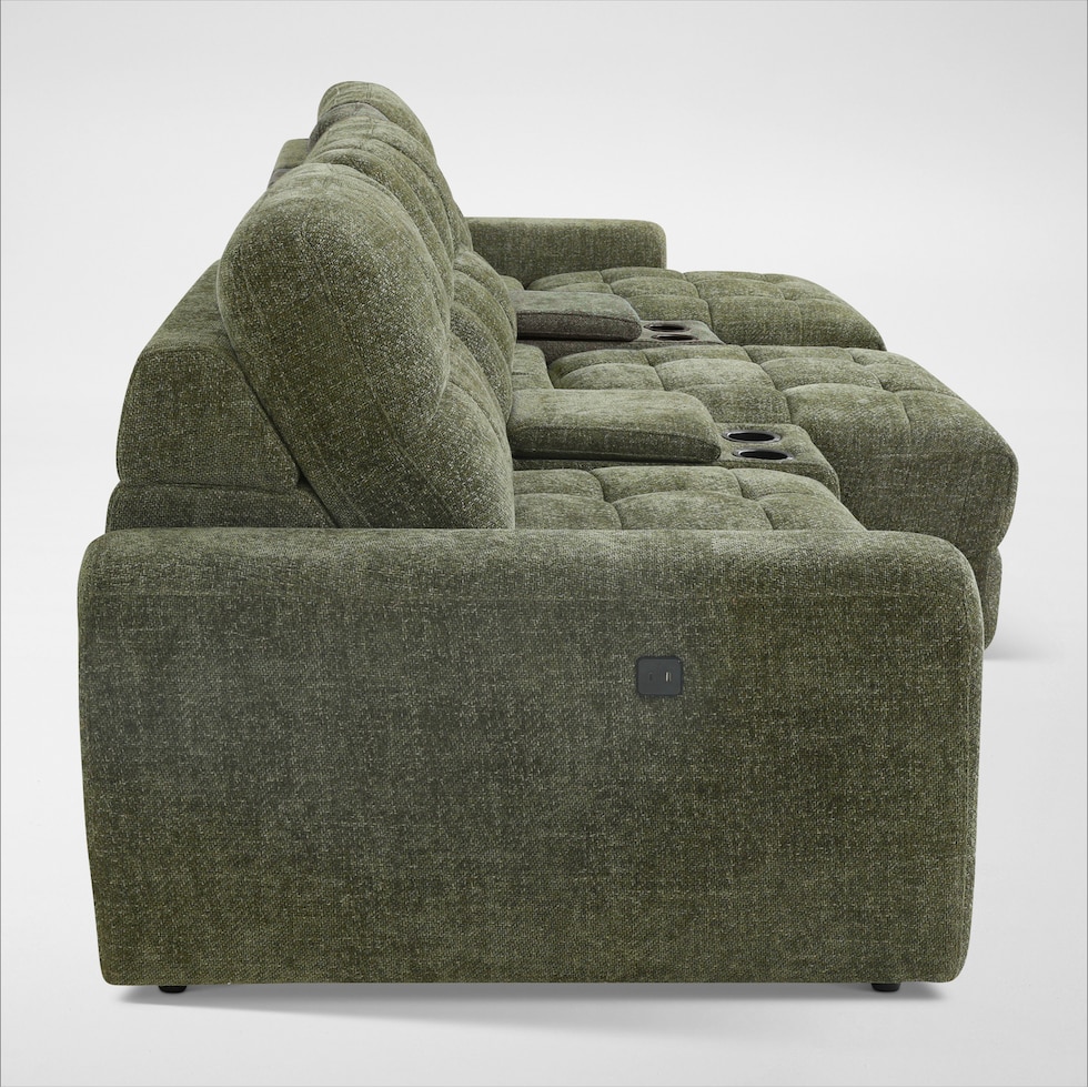 grayson green sectional   