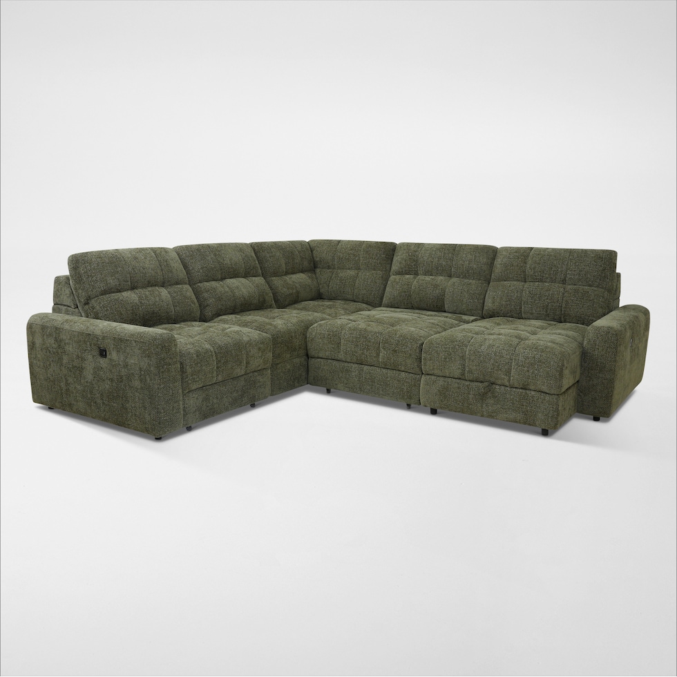 grayson green sectional   