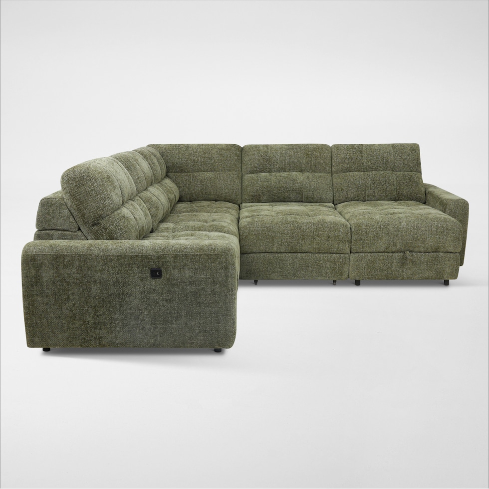 grayson green sectional   