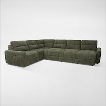 grayson green sectional   