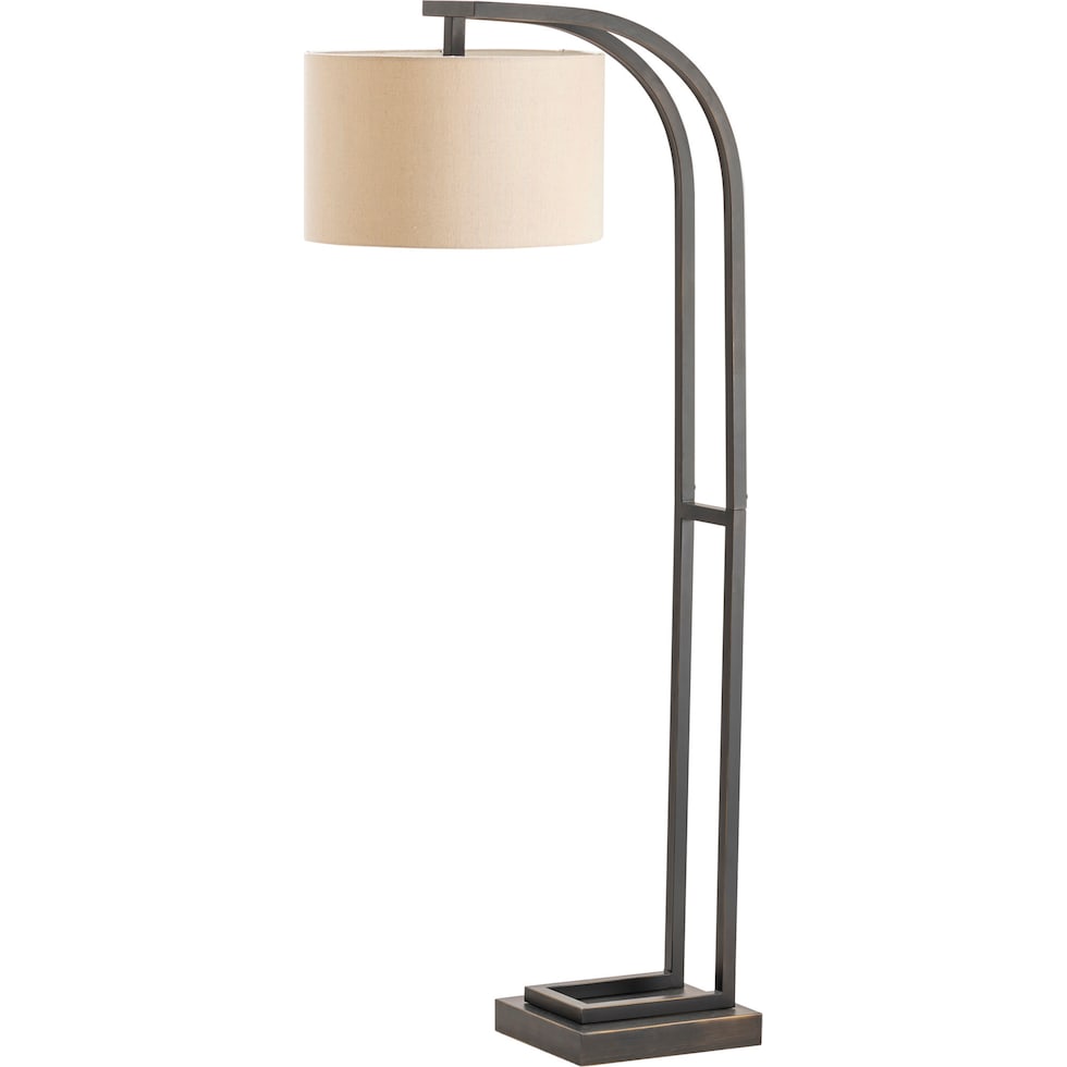 grecco black floor lamp   