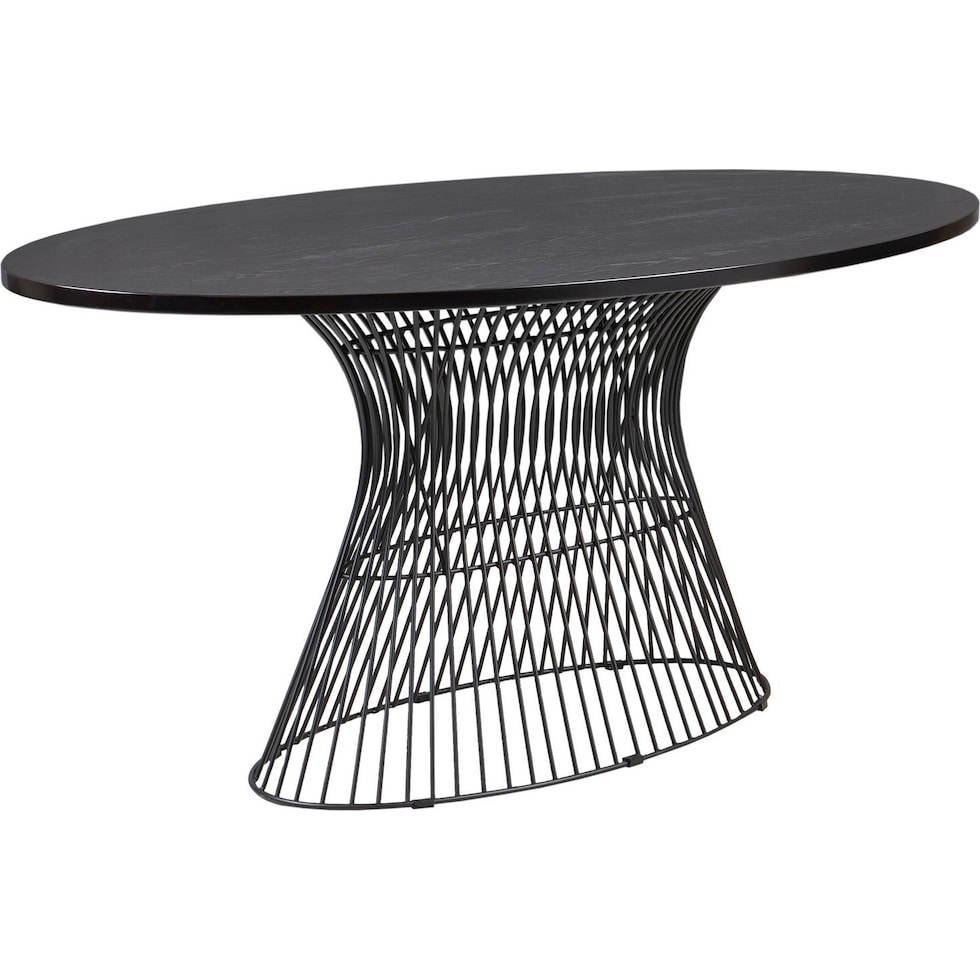 greenwich black dining table   