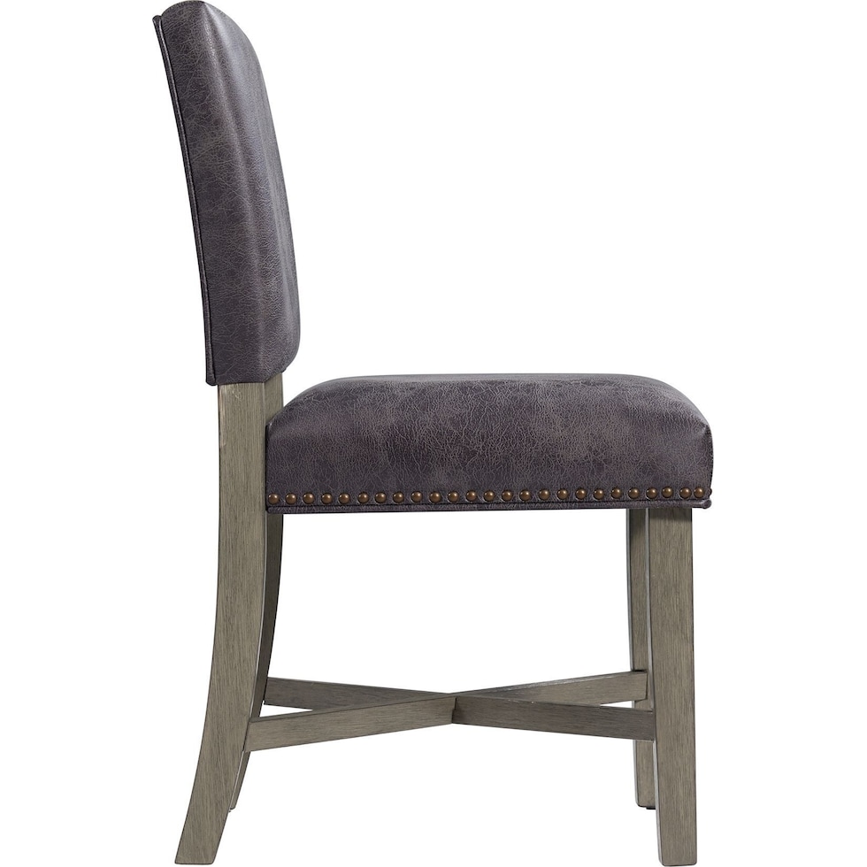 greer gray dining chair   