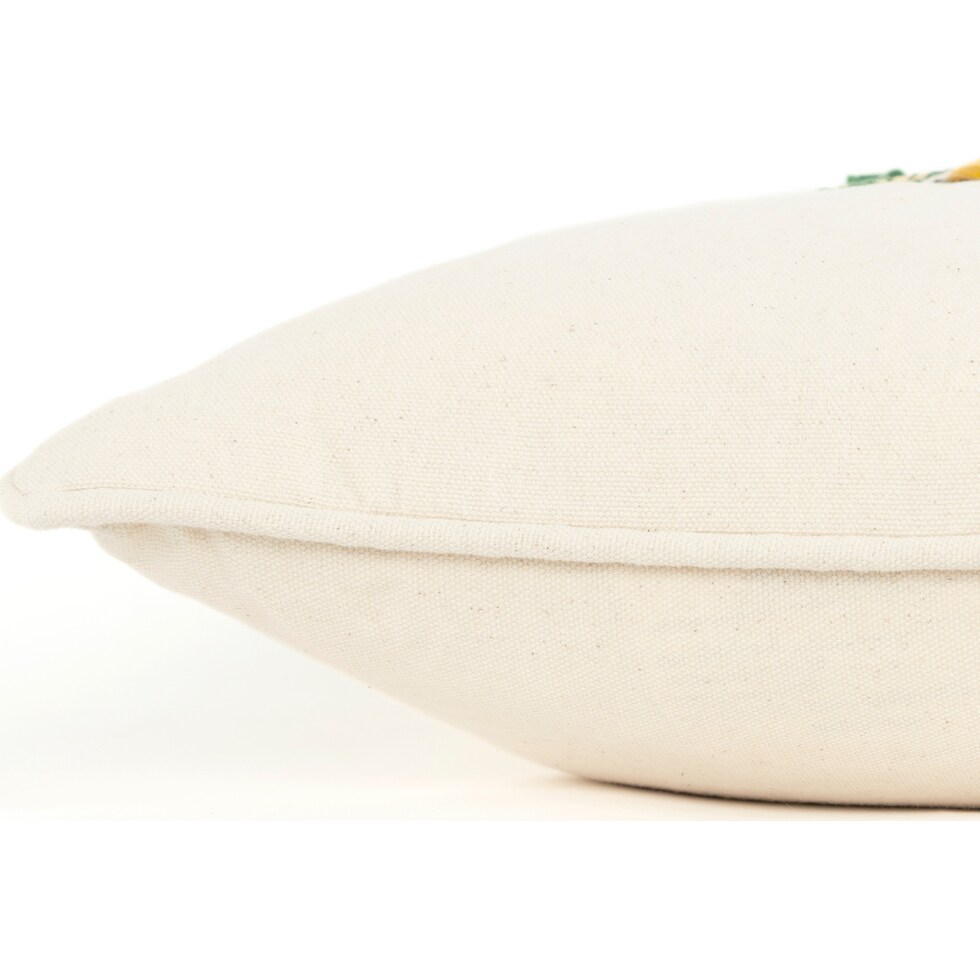greetings ivory accent pillow   