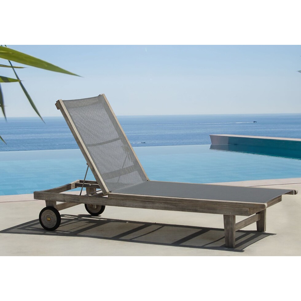 grenada gray outdoor chaise   