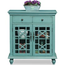 grenoble blue accent cabinet   