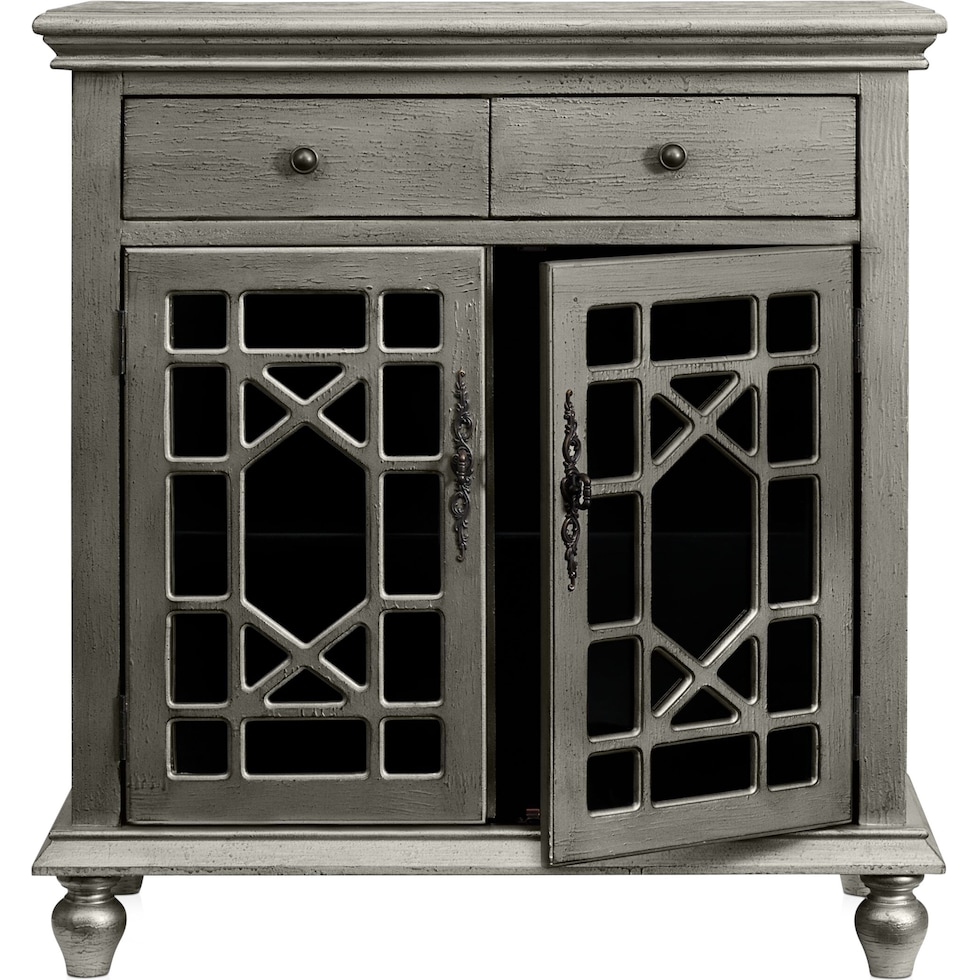 grenoble gray accent chest   