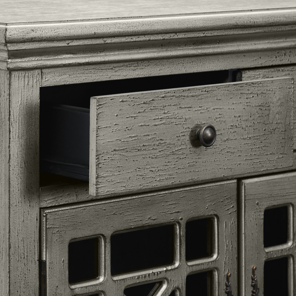 grenoble gray accent chest   