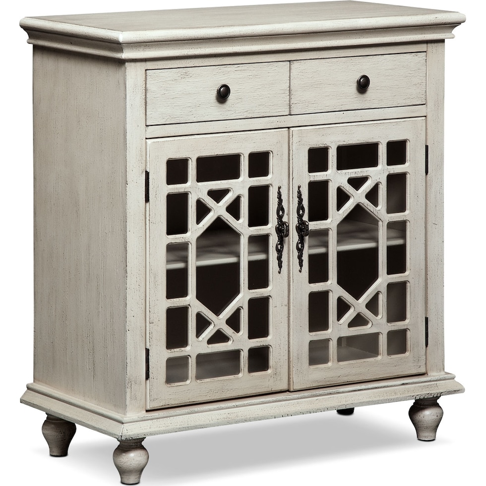 grenoble white accent cabinet   