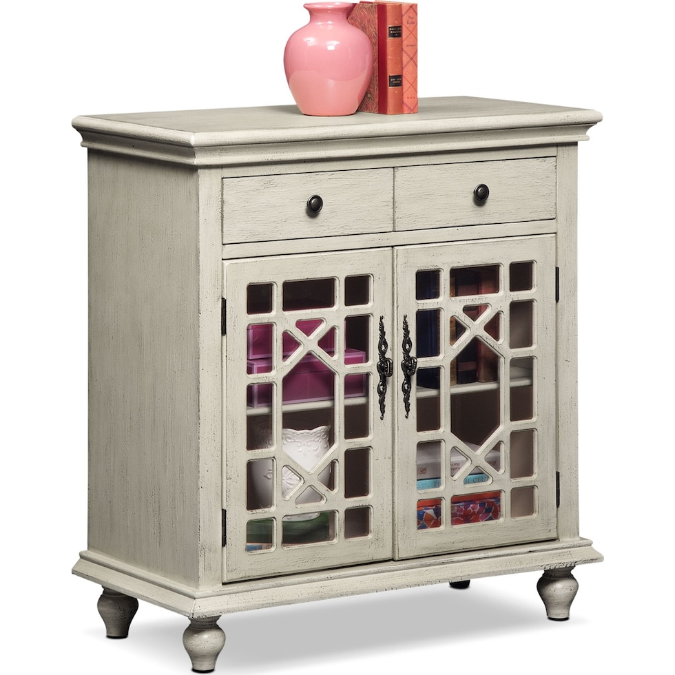 grenoble white accent cabinet   
