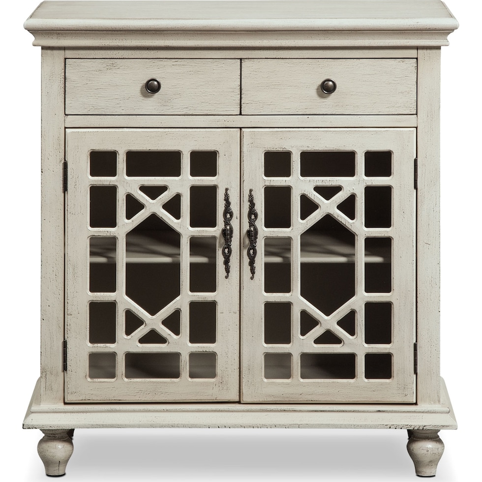 grenoble white accent cabinet   