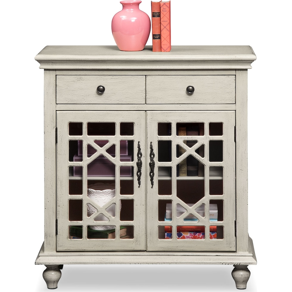 grenoble white accent cabinet   