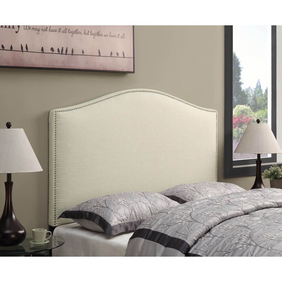 gretchen beige full queen headboard   