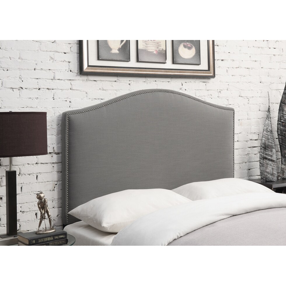 gretchen gray full queen headboard   