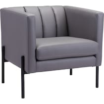 gretel gray accent chair   