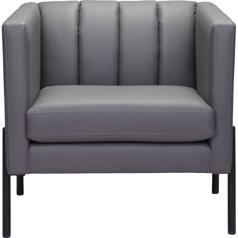 gretel gray accent chair   