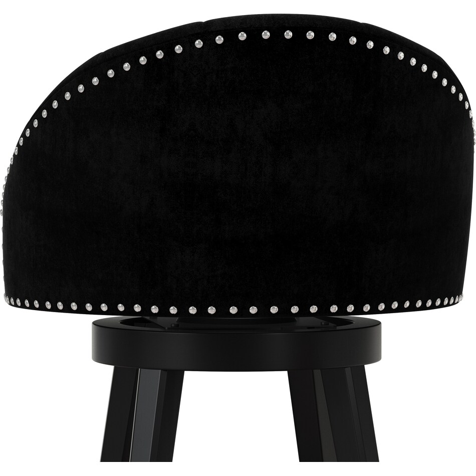 gretle black counter height stool   