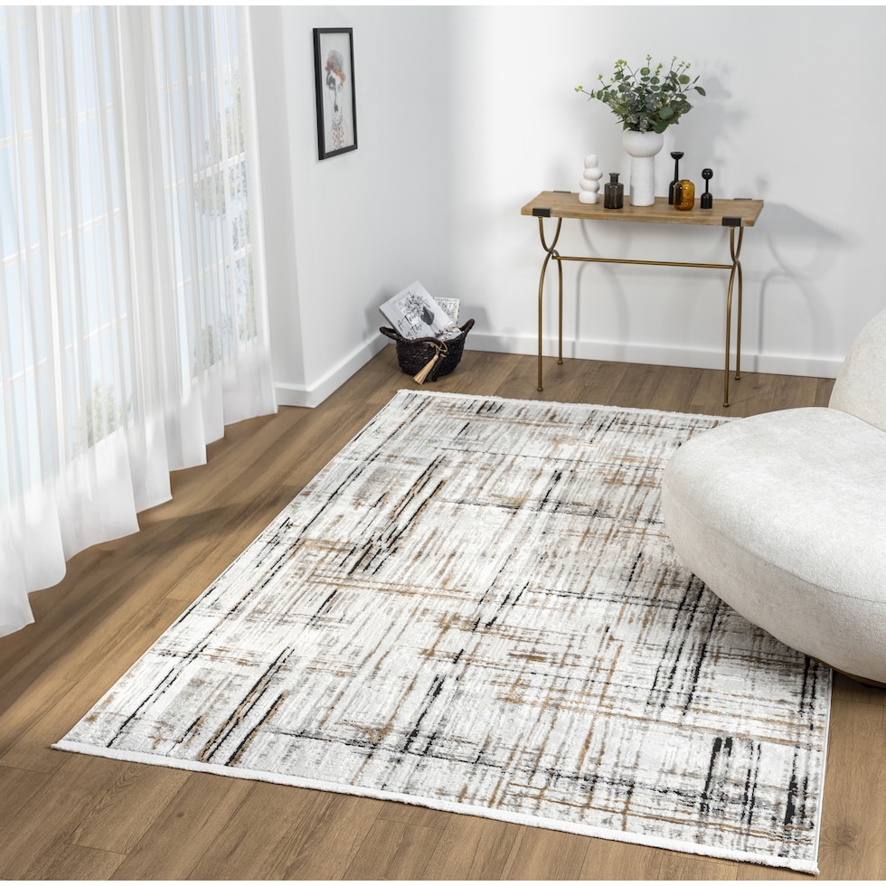 grier light brown area rug  x    