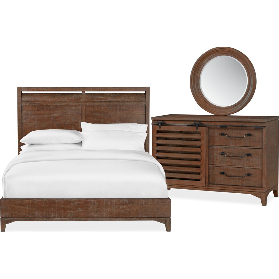 gristmill bedroom dark brown  pc king bedroom   