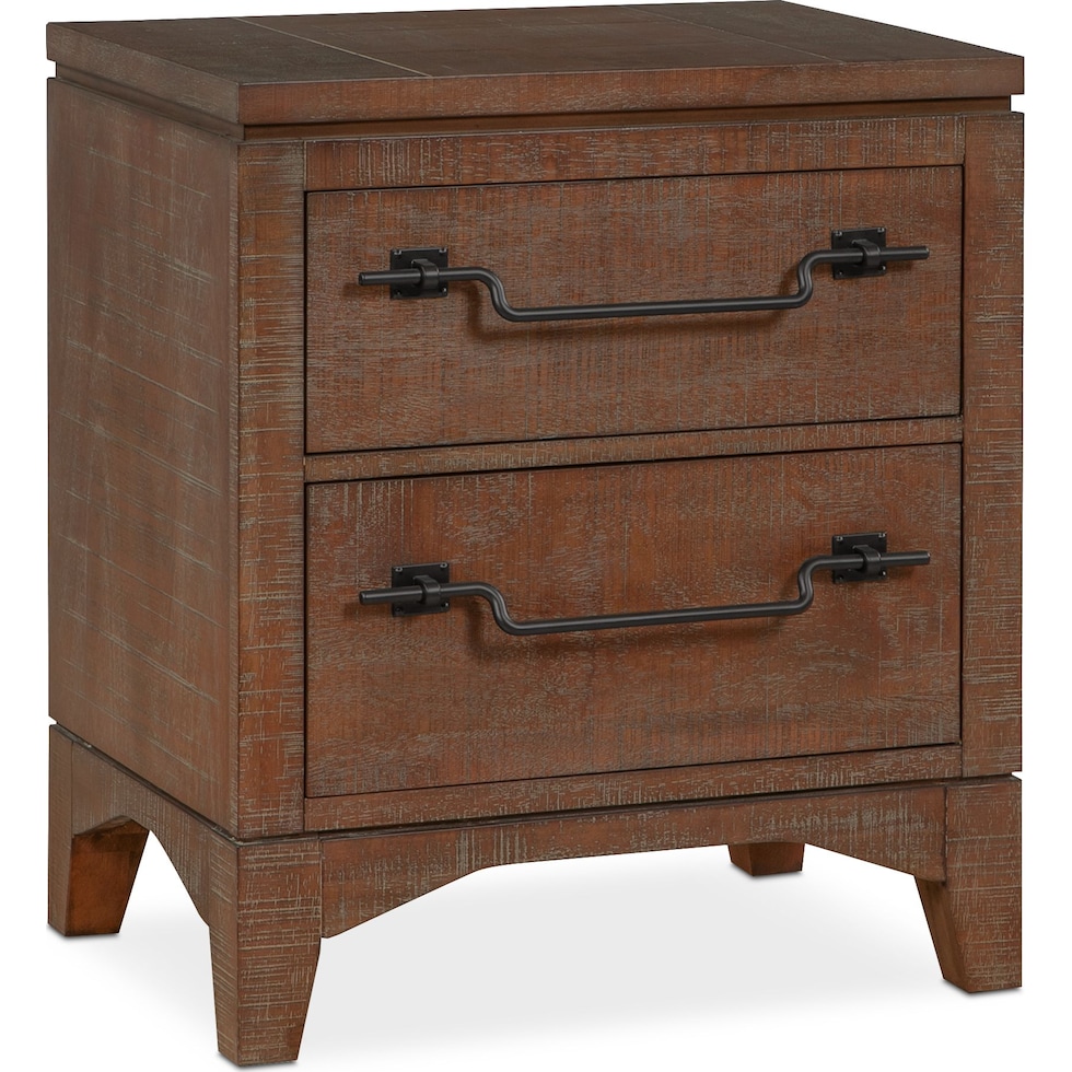 gristmill bedroom dark brown nightstand   