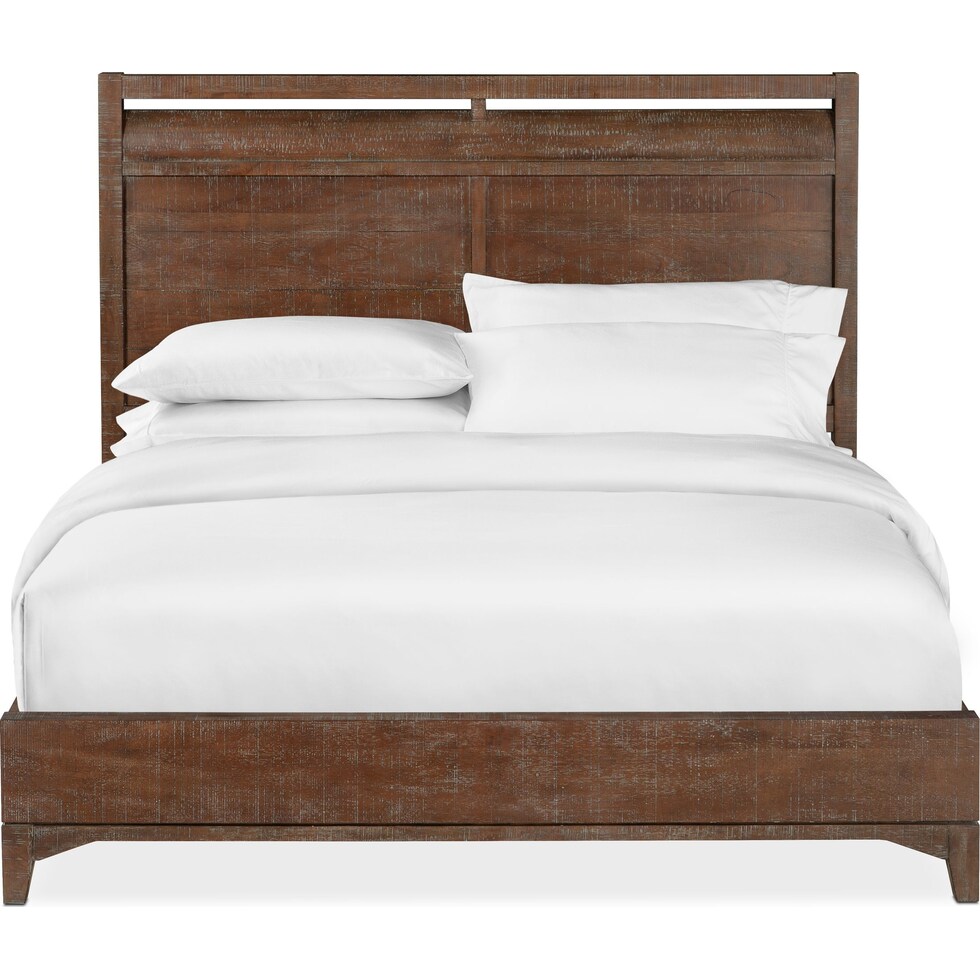 gristmill bedroom dark brown queen bed   