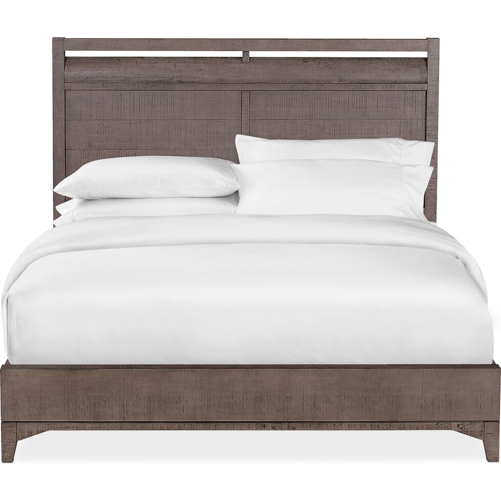gristmill bedroom gray king bed   