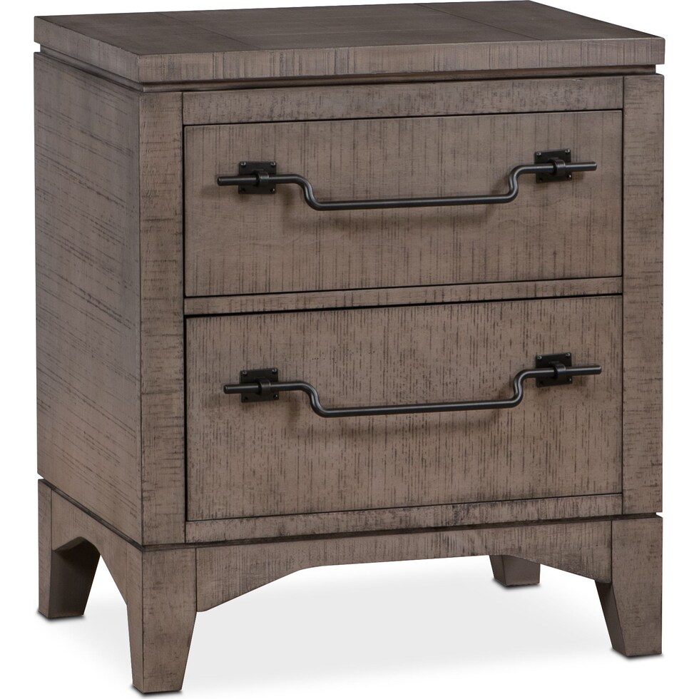 gristmill bedroom gray nightstand   