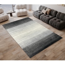 grover black area rug  x    