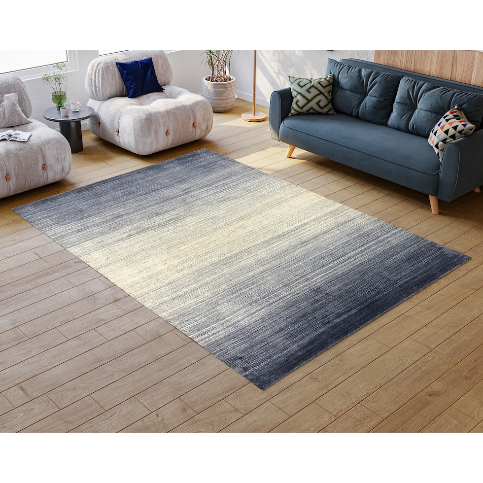 grover blue area rug  x    