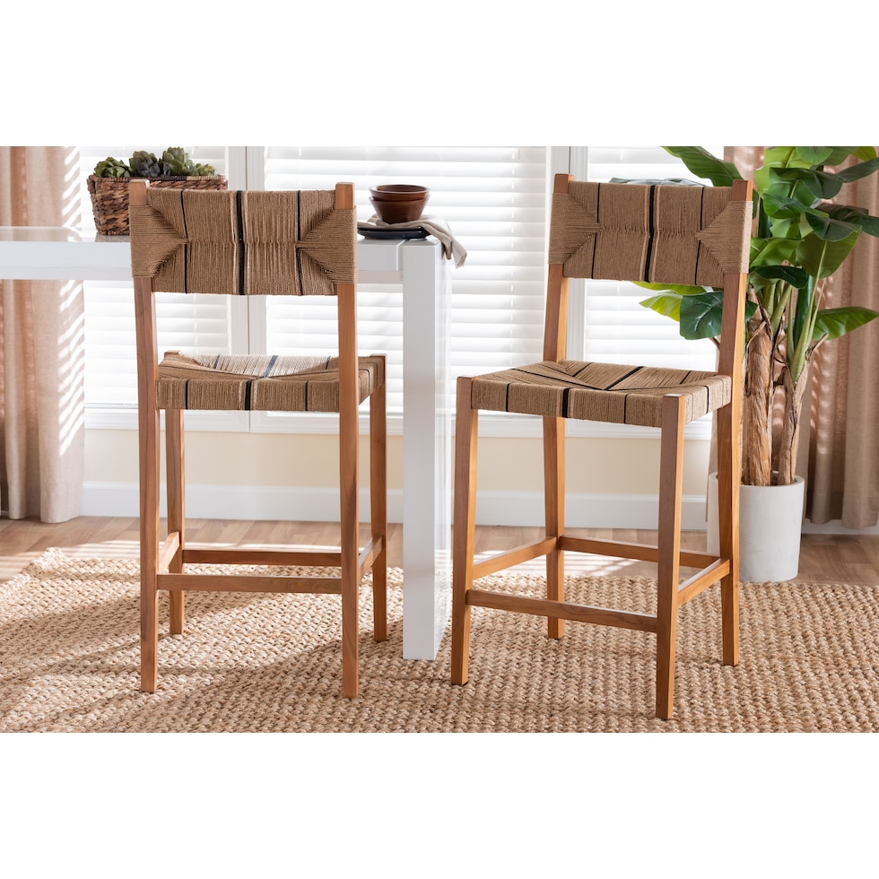 guilford light brown bar stool   