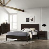 guinevere dark brown nightstand   