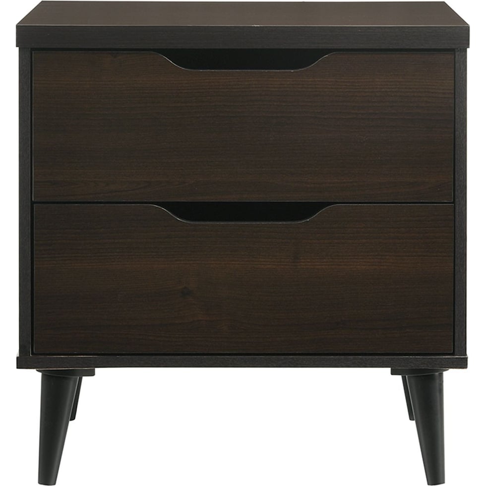 guinevere dark brown nightstand   