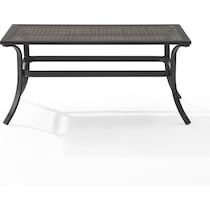 gulfport black outdoor coffee table   
