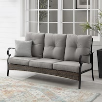 gulfport gray outdoor sofa   