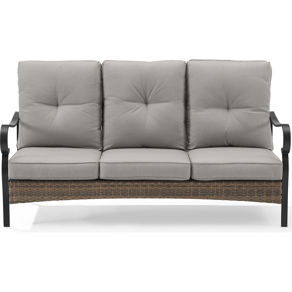 gulfport gray outdoor sofa   
