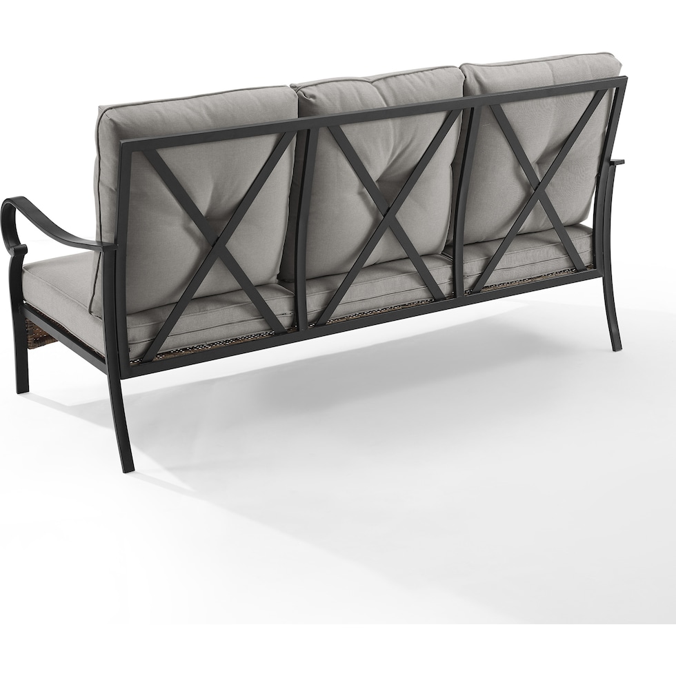 gulfport gray outdoor sofa   