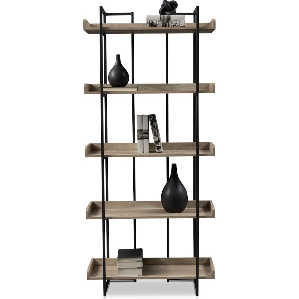 gwen light brown bookcase   